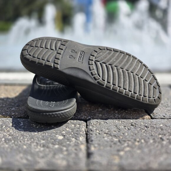 Crocs Classic Slide - Black - Size 8 - Picture 3 of 4
